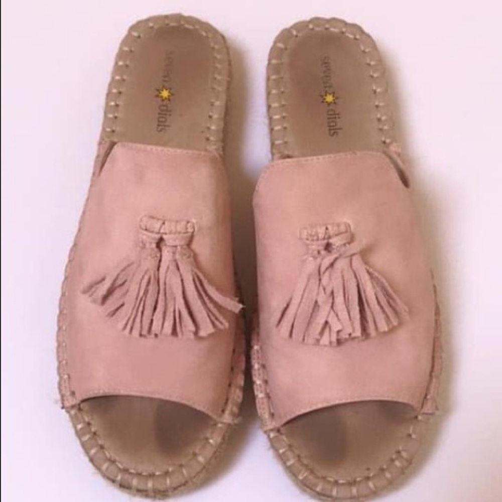 Espadrille Light Pink Slides